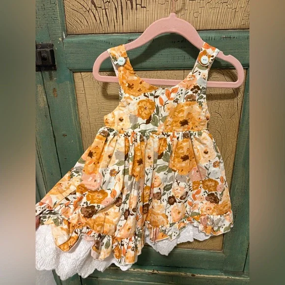 SweetHoney Yellow and White Floral Dress - Picture 1 of 3